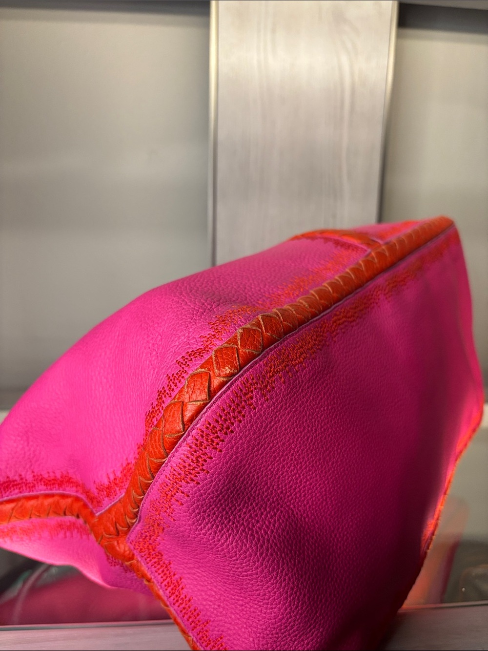 Bottega Veneta Intrecciato Cervo Deerskin Tote/Shoulder Bag w/COA~Final Price - Picture 7 of 16